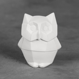 Ceramic Bisque Owl Facetini - Case of 6